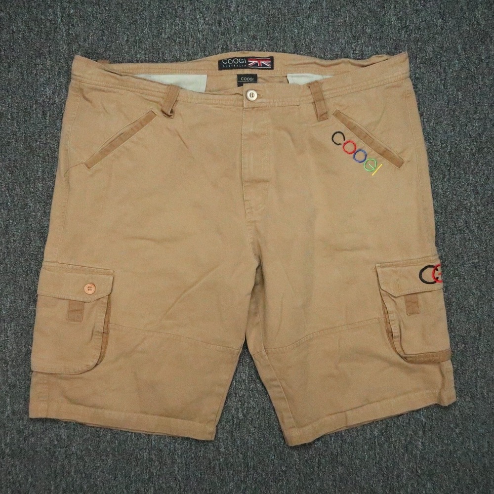 Coogi‎ Shorts Mens 42 Khaki Brown Cargo Classic Fit Embroidered